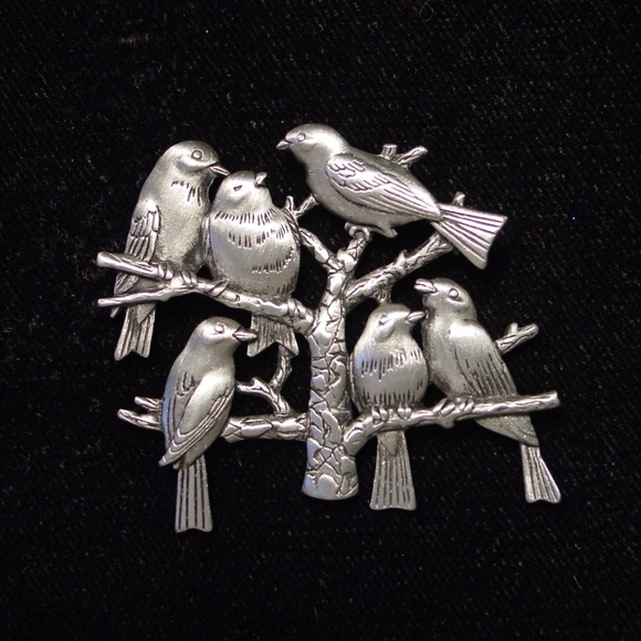 Jonette Jewelry "JJ" Jewelry - 🆕 JJ Jonette Jewelry 'Birds in Tree' Pin Brooch